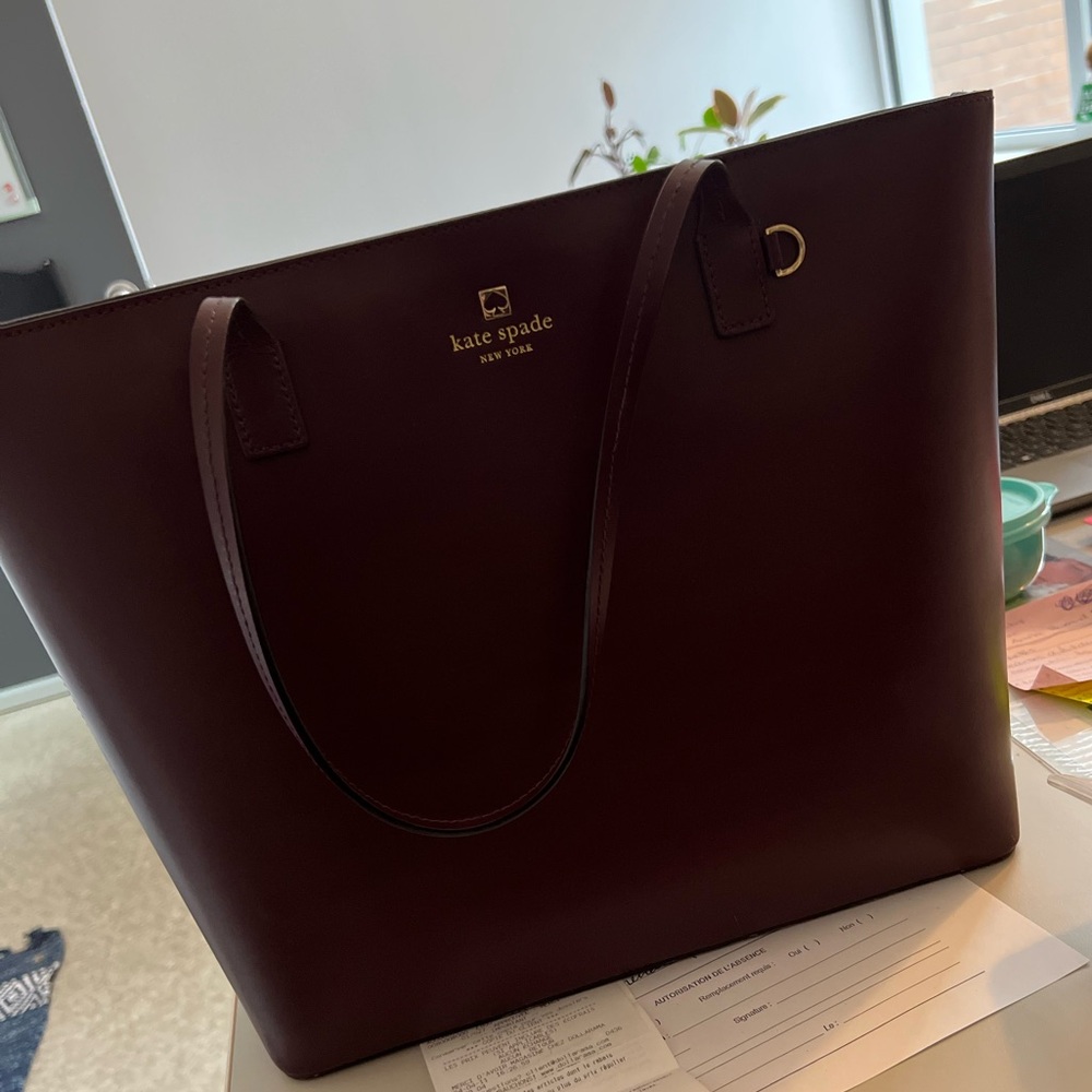 kate spade Burgundy Tote Bag